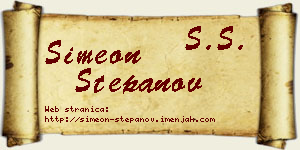 Simeon Stepanov vizit kartica